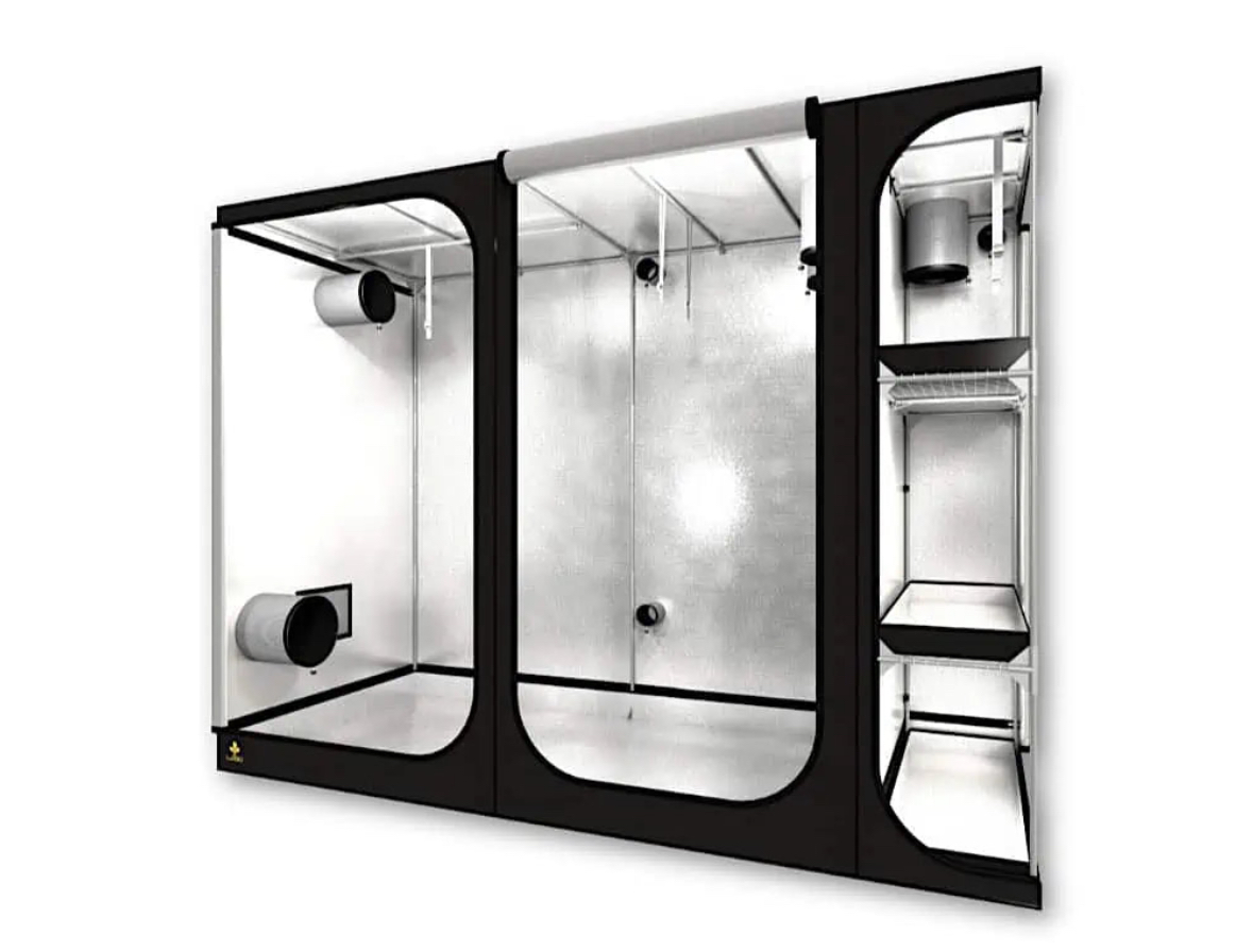 Micro-serre 2m² LVLIA - Tente de culture premium double volume avec éclairage LED professionnel